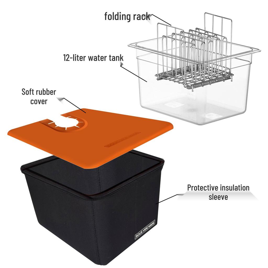 Sous Vide Slow Cooker Tub with Perforated Container