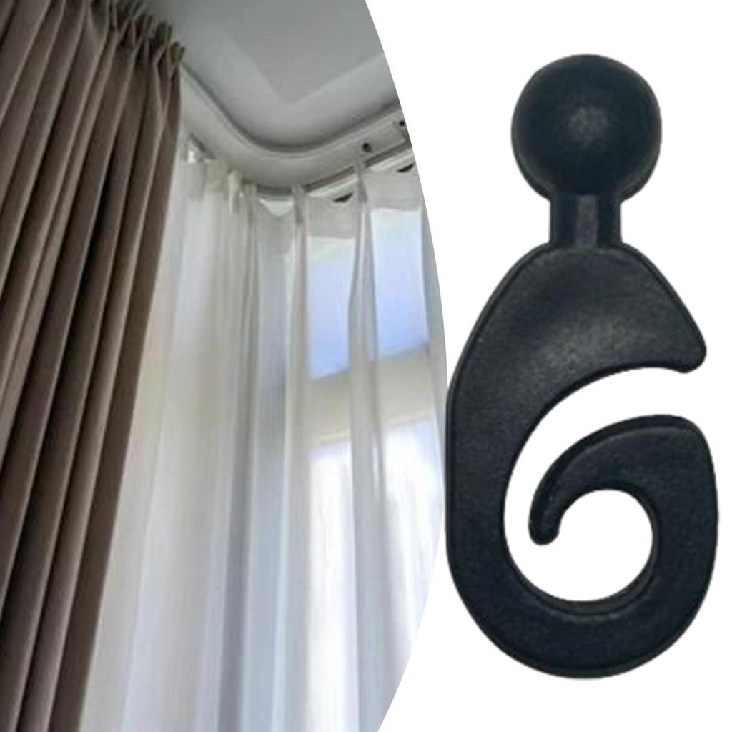 Patio Hooks 50 Pieces Shower Hooks Multi-purpose Pergola Drape Rings Rustproof Hangers For Fence Plants Indoor Outdoor Patios