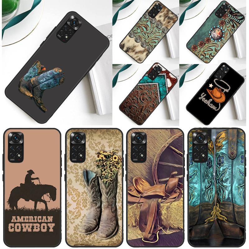 Rustic cowboy cowgirl western Case For Xiaomi Redmi Note 14 13 Pro 12 9 10 11 Pro 10S 11S 12S Redmi 14C 13C 10C 12C Cover