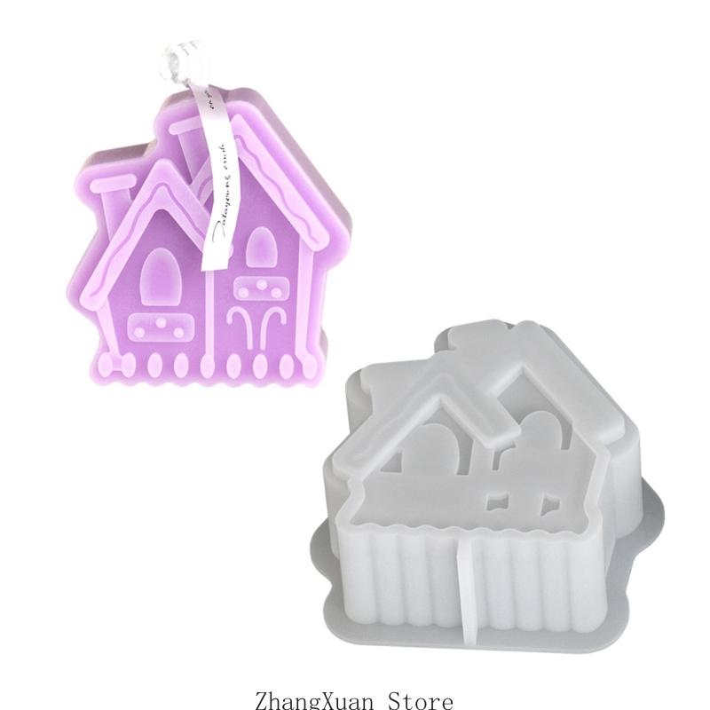 House Silicone Molds Silicone Soap Molds for Epoxy Resin Project Fondant Chocolate Molds Cake Molds Baking Tool