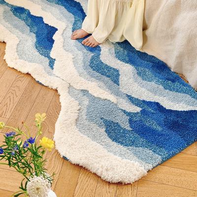 Area Rug Bath Mat Fluffy for Home Decor Gift Non Slip Carpet Nursery Ocean Kitchen