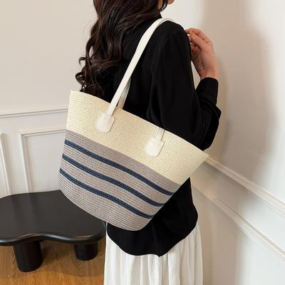 Underarm Weaving Summer Trend Fashion Seaside Vacation Beach Bag Large Capacity Shoulder Tote Women's Bag