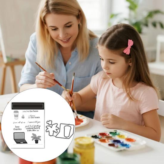 Stamps And Dies for Card Making And Scrapbooking Embossing Dies And Clear Stamps for Photo Albums Gift Boxes Greeting Cards DIY Scrapbooking Kit