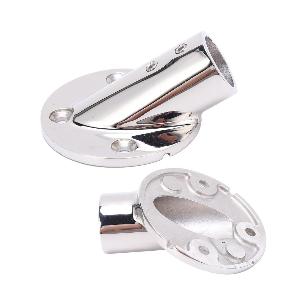 Marine Boat Hand Rail Fittings Stainless Steel 30 Degree Pipe Round Base Handrail Accesssory