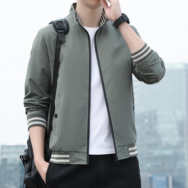 Autumn Jacket Men's Korean Version of Sports and Leisure Stand-up Collar Jacket Baseball Jersey Men's Versatile Jacket