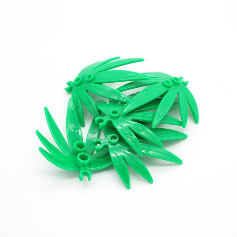 Moc Palm leaf Garden DO-IT-YOURSELF 10884 Enlighten Building Blocks Block Bricks Works With featuring Assembles Particles