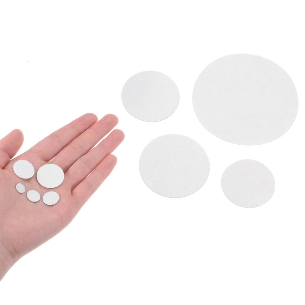 30-240pcs 12-100mm Round Adhesive Felt Circles Pre Cut Felt Craft Stickers Non-Woven Mini Felt Fabric Circles for DIY Sewing