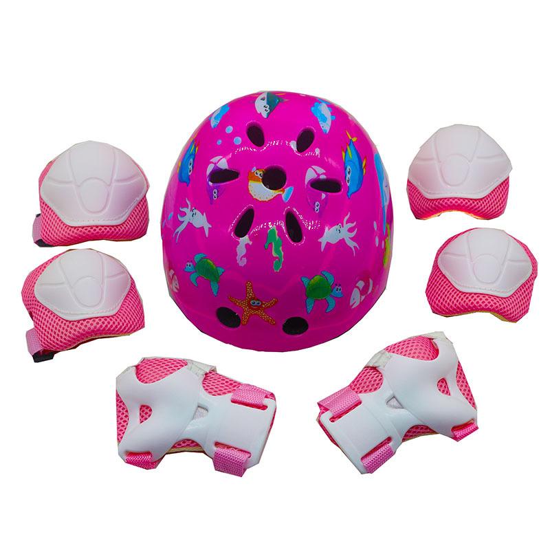 Baby Children's Skateboard Wheel Skateboard Skateboard Balance Bike Cycling Sports Protective Helmet Protective Gear Set