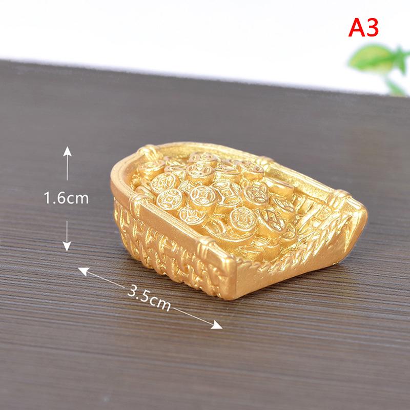 Feng Shui Glücksbringer Fa Cai Geldbaum Goldbarren Tasche Glücksbringer Frühlingsfest Maskottchen Desktop Ornament Auto Wohnkultur Handwerk