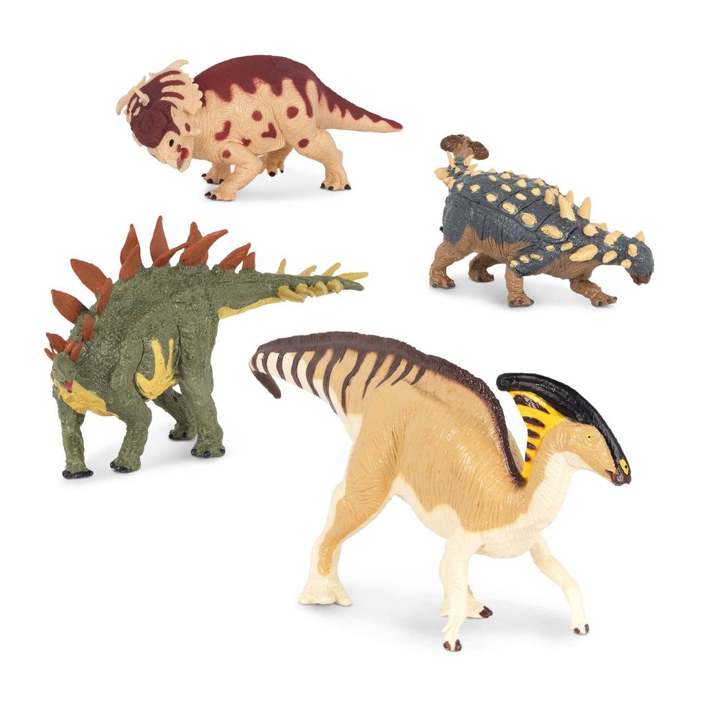 Terra by Battat Dinosaur Dinosaur Set of Ages 3 and Euoplocephalus Toys, Figures, 4, Toys, Dinosaurs, Gifts, Up, Stegosaurus, Parasaurolophus,