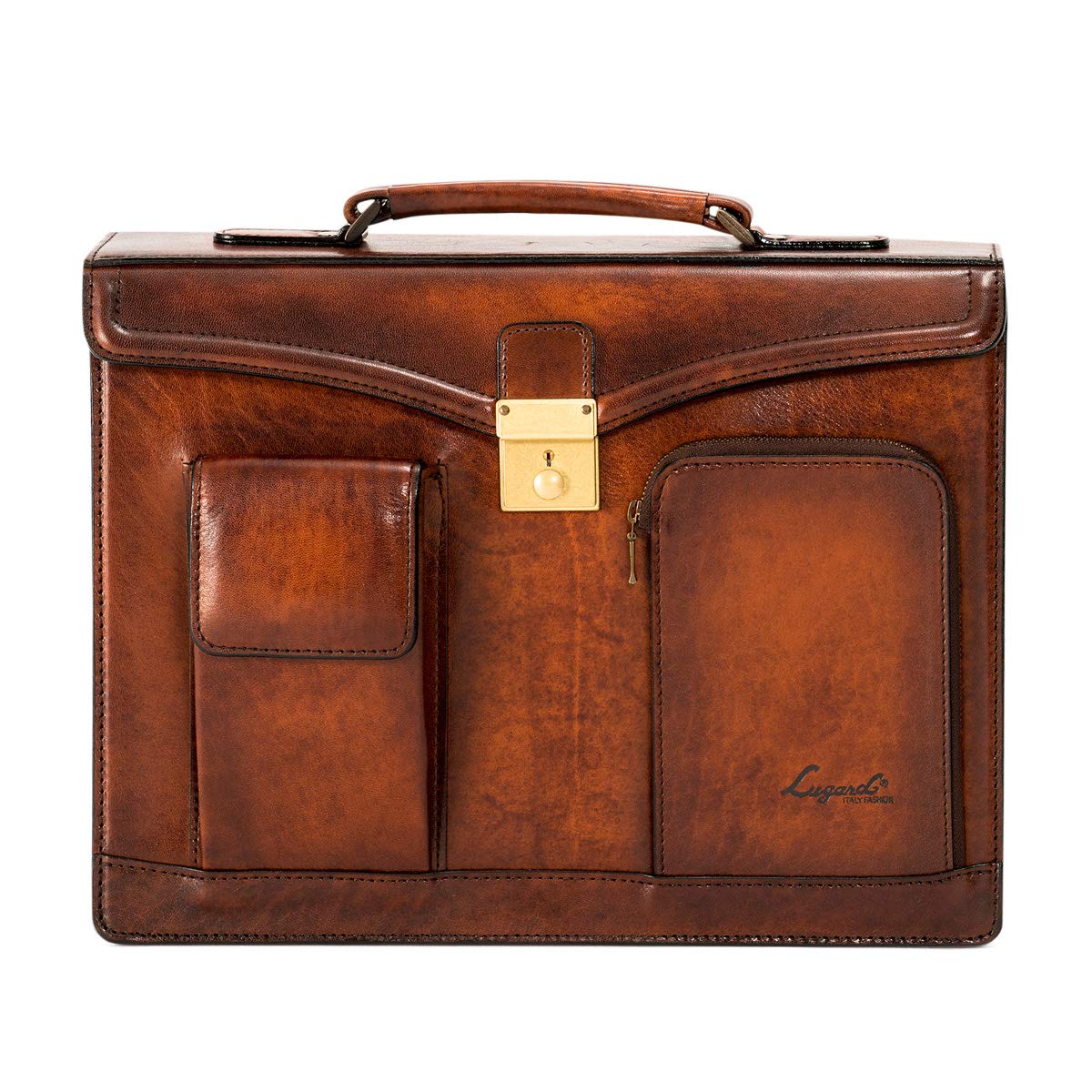 

Business Bag Briefcase G3 Genuine Leather Cowhide A4 Shoulder Bag Aoki Bag [Lagard] Men s 2-Way (5222) коричневий