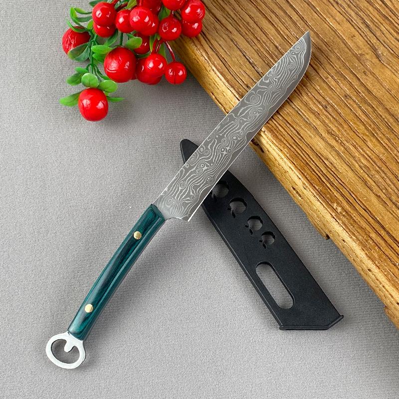 

Нож из дамасской стали, кованое вручную лезвие, деревянная ручка, кухонные ножи, топор, нож для мяса, фруктов, рыбы, нож для обвалки, поварской нож для барбекю, мясника with cover