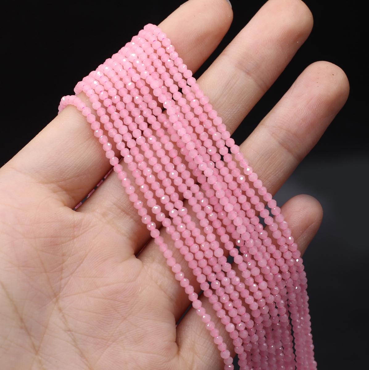 

Граненые бусины из натурального камня, опаловые изолированные бусины 2 мм, подвески для изготовления ювелирных изделий, ожерелье, браслет, серьги, аксессуары 2mm