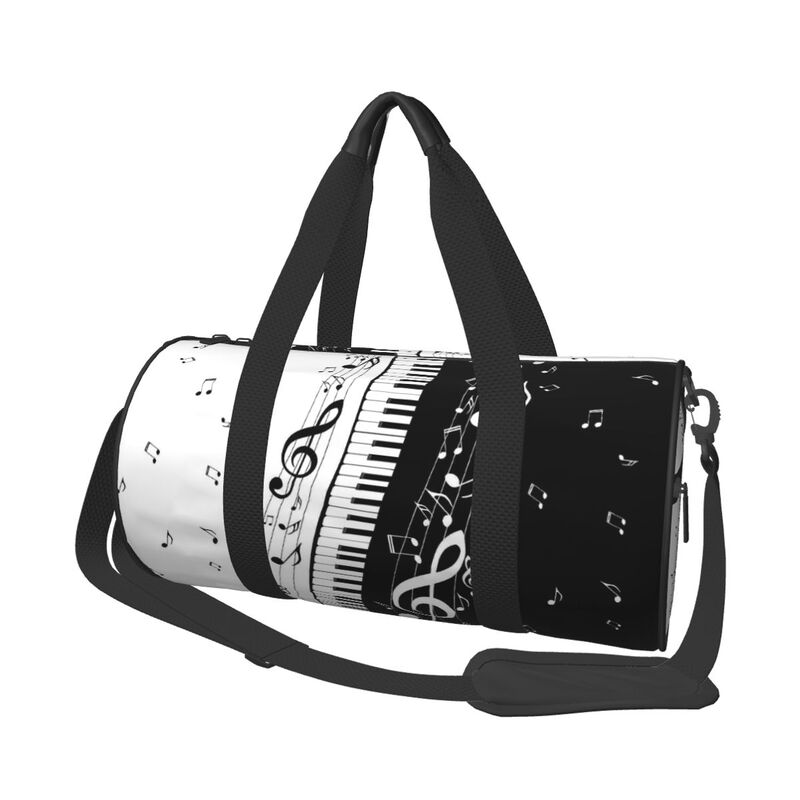 

Music Notes Travel Duffel Bag Waterproof Carry on Luggage Bag Unisex Lightweight Foldable Sport Gym Yoga Bags for Music Lover