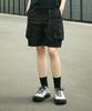 Kaempeusaideu Slingside Cargo Half Pants Black Csp104