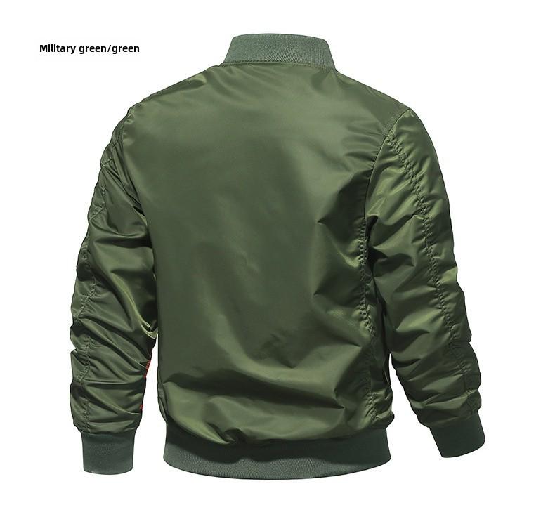 Men's Camouflage MA-1 Flight Jacket, Large Size, Spring/Autumn 2025