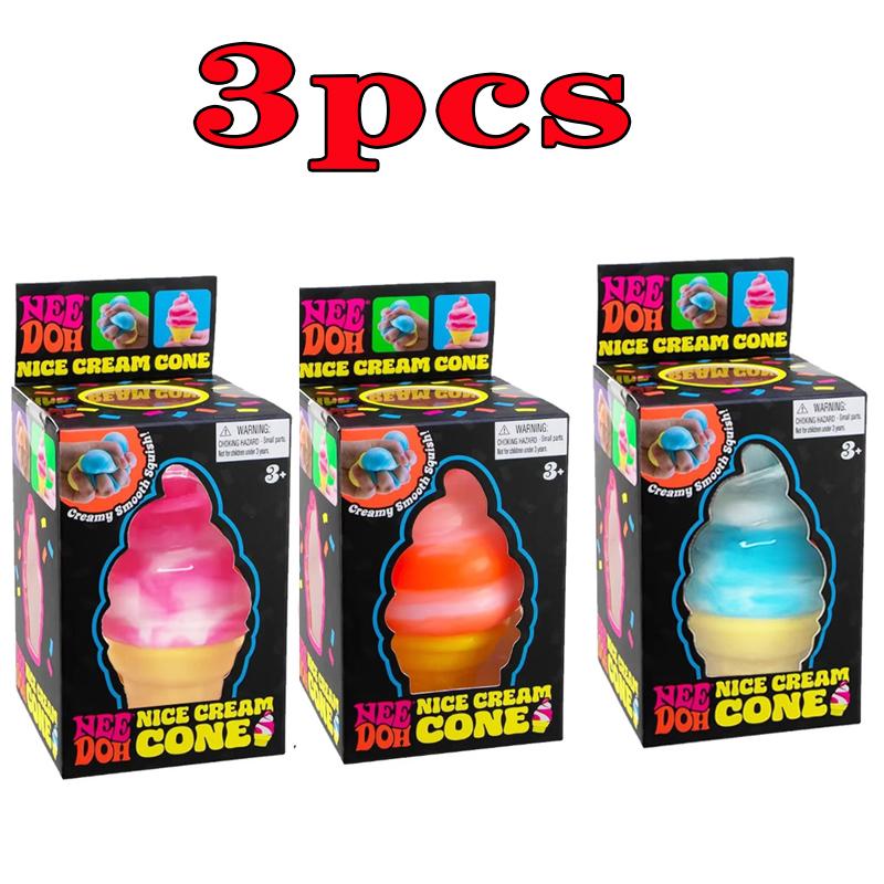 Schylling Needoh Nice Cube Sensorisches Spielzeug Stressabbauer Knetpuzzle Lösungsblock zum Abreagieren Kindersouvenir Lernspielzeug