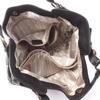 Used Salvatore Ferragamo Gancini Handbag leather Black Used Women