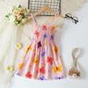 Baby Girl'S Summer Dress Toddler Fashion Dress Thin Stylish Dress For Girls Children'S Floral Dress