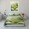 Ducklings Pond Decorative Artwork Set Soft Comfortable Duvet Cover Bedding Set Included 1*Duvet Cover & 2*Pillowcases, Gift