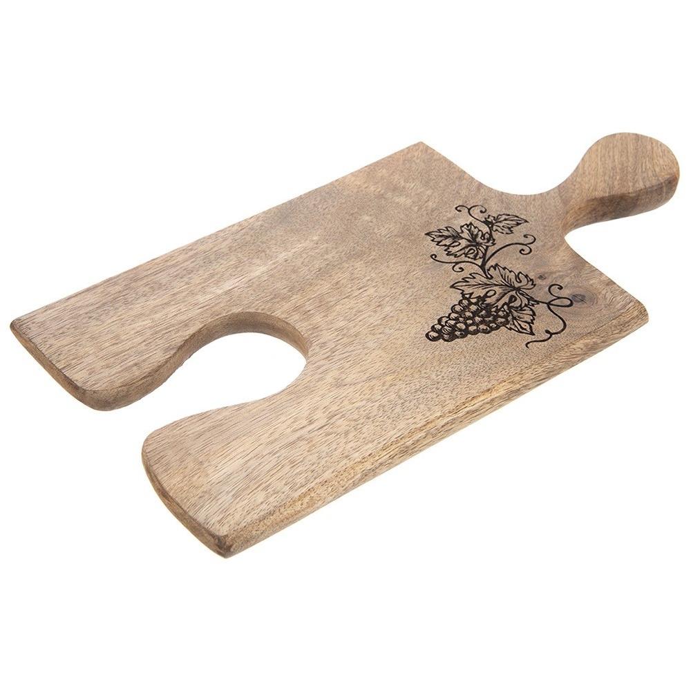 Küchenbrett zum Servieren von Snacks Vorspeisen Wurst Käse 29,5x15cm