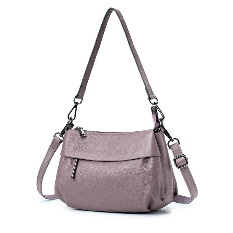 Genuine Leather Crossbody Bag Casual Bag Women's Fashion Handbag Top Layer Cowhide All-match Shoulder Bag Large Capacity
