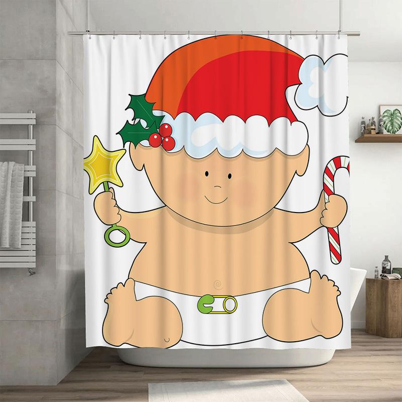 

TU Adorable Baby Shower Curtain Cute Nursery Decor Bathtub Liner Kids Bathroom Set Personalized Gift Idea Unique Design Modern S 90x180cm35x71in