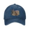 Big Floppa Washed Denim Cap Casual Baseball Caps Adjustable Hat Summer Unisex Baseball Hats