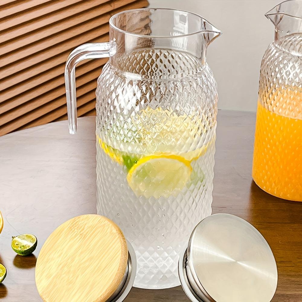 V-shaped Diversion Port Cold Water Jug Large Capacity Juice Jug Multifunctional Drinks Pot Home