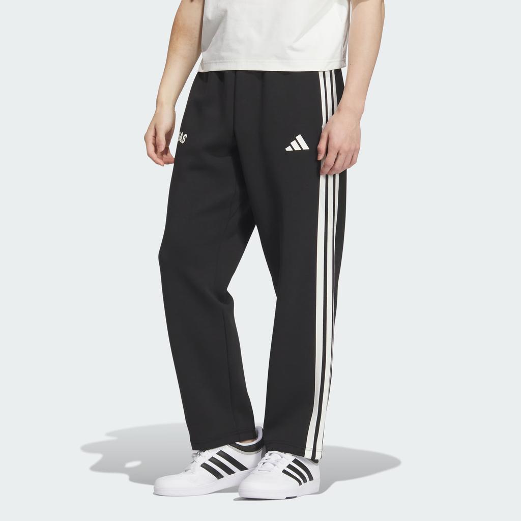 Adidas SS25 Modern Tracksuit Bottoms Striped Elastic Versatile Straight Leg Knitted Sports Pants Men Bottoms KC5317