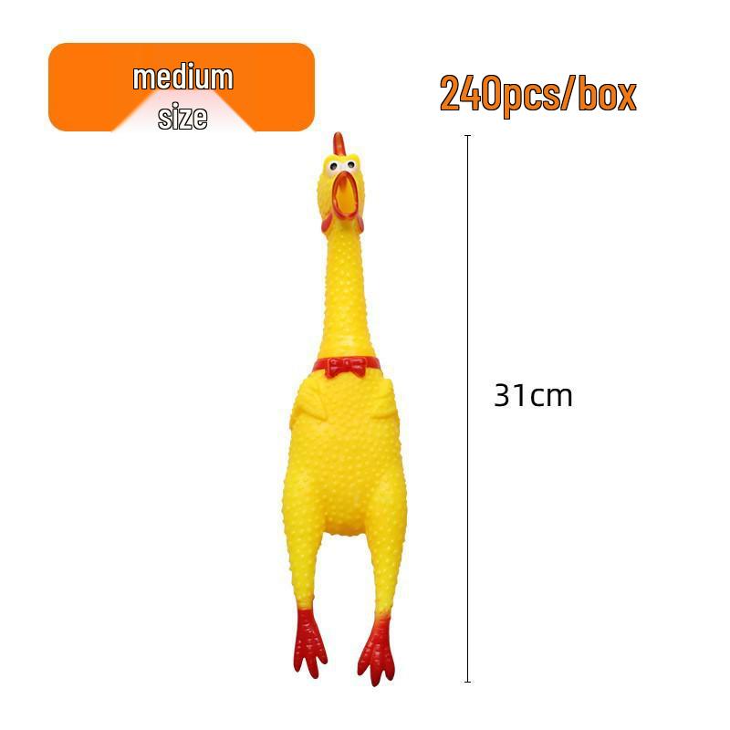 Large Screaming Chicken Prank Toy - Kids' Sounding Decompression Plaything