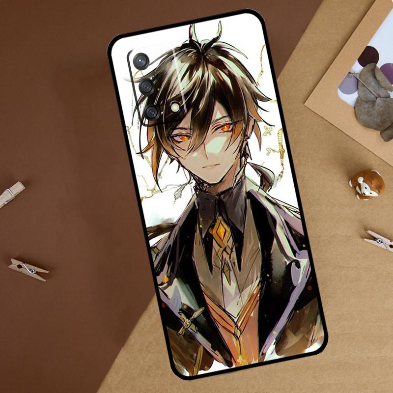 Zhongli Genshin Impact For Oppo A18 A38 A58 A78 A98 A40 A60 A80 A74 A94 A54 A16 A76 A96 A15 A57S A17 A77 Phone Case
