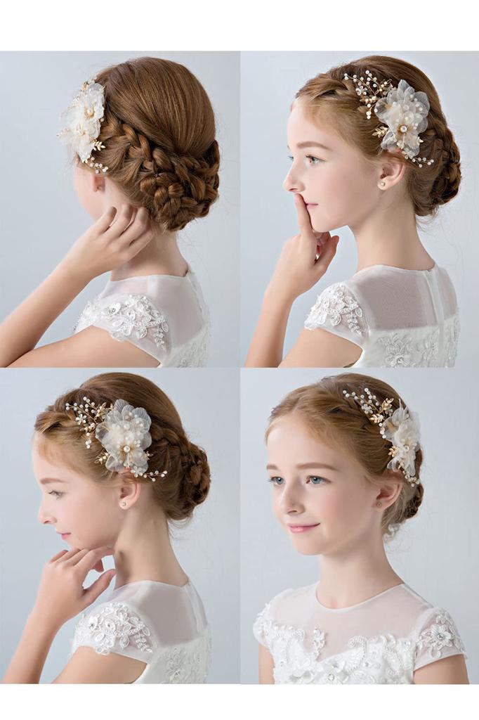 YINKE Children's Hair Ornament, Flower Petal Hairpin, Kids Hair Accessory for Girls, Cute for Photography, Concerts, Graduations, and Weddings