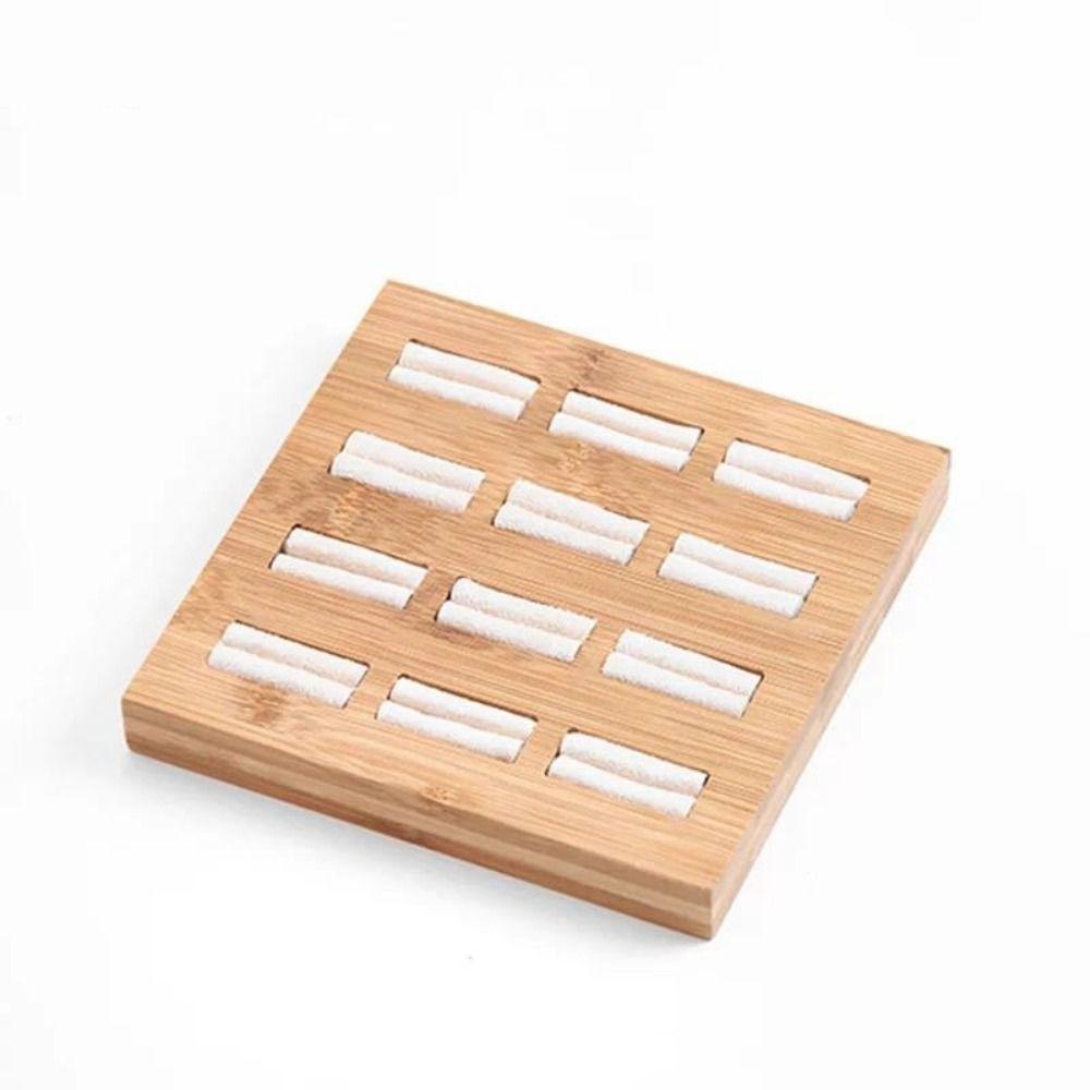 Wooden Jewelry Display Rack Exquisite Design Jewelry Earrings Organizer Shop Decor