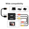 Goalfish HDMI RCA Conversion HDMI To RCA Conversion Converter HDMI To AV Composite HDMI To RCA Conversion Converter 1080P Audio Output Capable USB