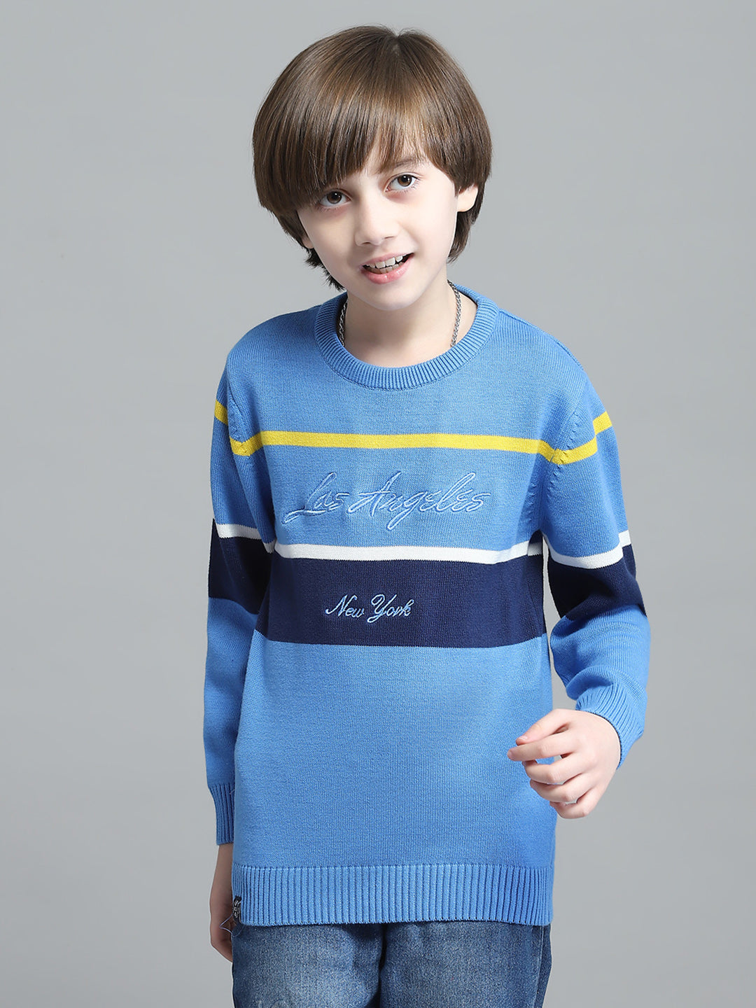 Monte Carlo Boy Regular Fit Dark Blue Pullover 7-8 Years
