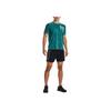 Under Armour Large Logo Print Running T-Shirt Men Tops Lake-Green 1372590-452