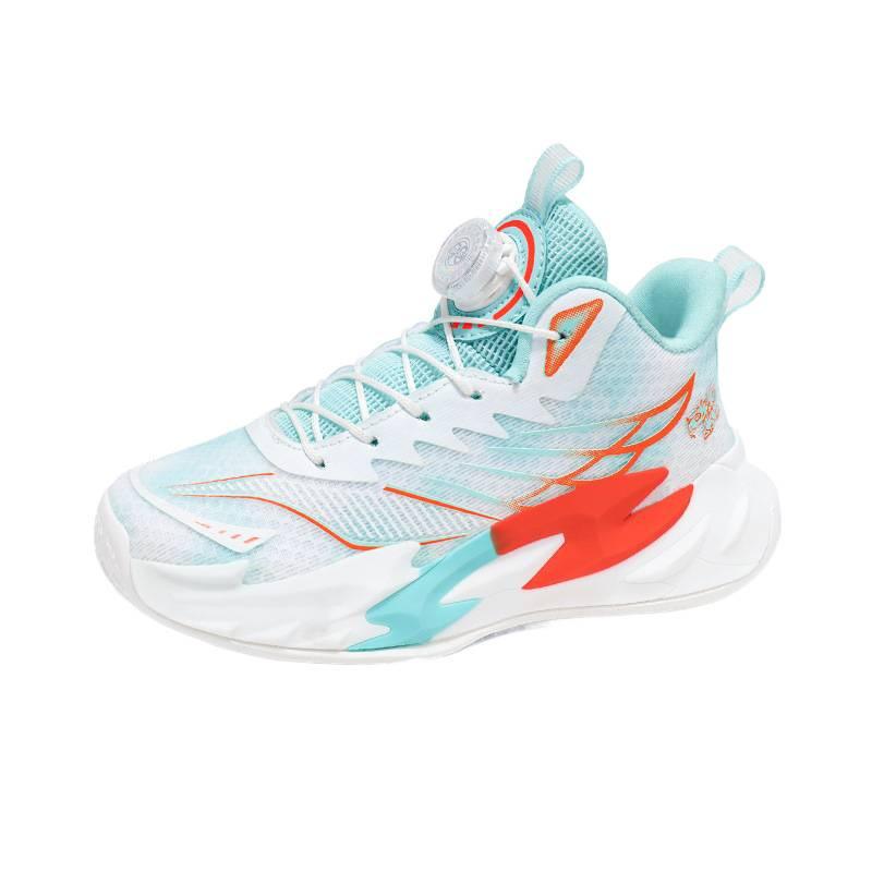 Children's basketball shoes New middle-aged and older children's non-slip shock-absorbing sports shoes Mesh breathable boys and girls student trainin