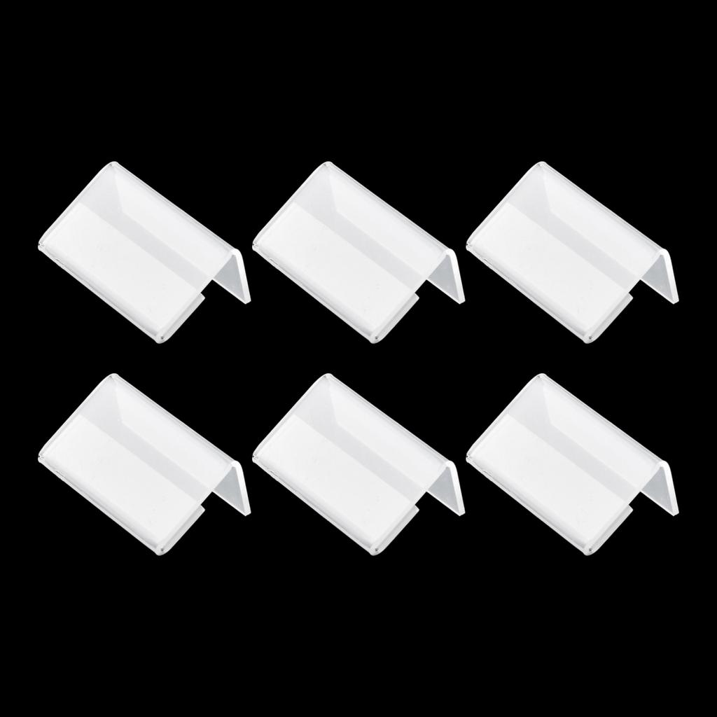 Transparent Price Tag Stand Accessories Plastic Mini Sign Display Holder Card