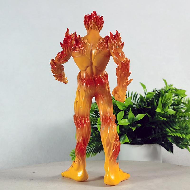 20cm Digimon Battle Flame Beast Anime Peripheral Figurines, Table Sets, Model Ornaments And Gifts, Gk Statues