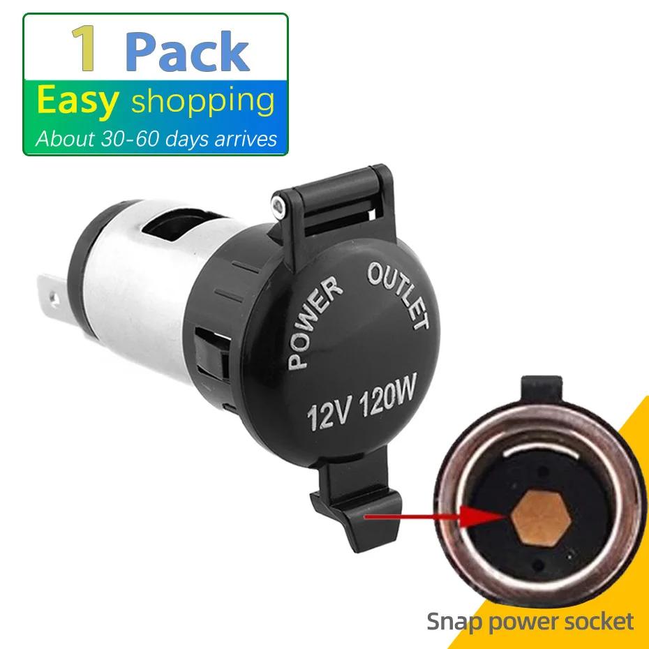 

12 В-24 В автомобильный прикуриватель 10 А 120 Вт гнездо питания с водонепроницаемым чехлом чехол зарядное устройство постоянного тока розетка для автомобильного видеорегистратора