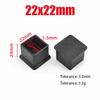 Black PVC Furniture Table Foot Tip Chairs Legs Pad Protector Cover Square/Round Caps Pipe Plug Lid Tube Hole Protection End Cap