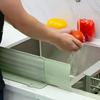 Skalierbarer Küchenspüle Spritzschutz Waschbecken Spritzschutz Stöpsel Wasserdichter Spritzschutz Sieb Bar Anti-Wasser-Platte