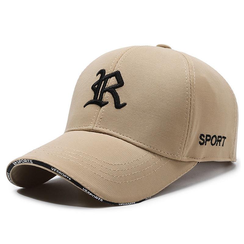 Spring Embroidered R Letter Baseball Cap With Adjustable Fit For Casual Men Women