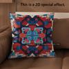 2D Aztec Geometric Tribal Throw Pillow Covers Pattern Cushion Cover Suitable For Sofa Bedroom Car Pillow Cover