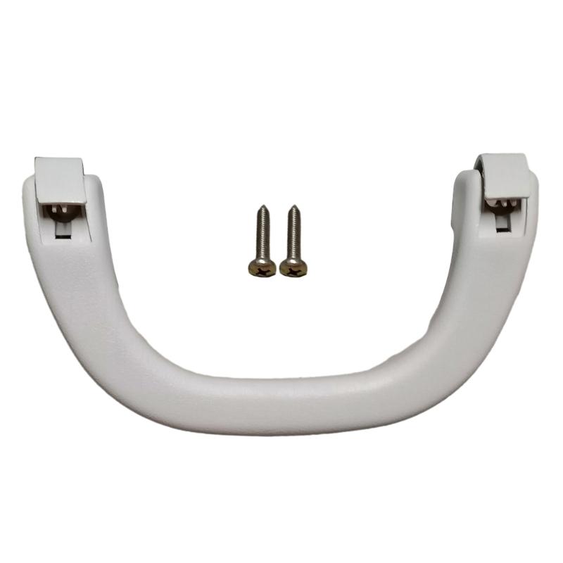 

Пара для стайлинга автомобиля, левая и правая стойка А, ручка на крышу, внутренняя ручка на крышу, подлокотник безопасности на потолок MB769617 для V31 V32 V33 серый