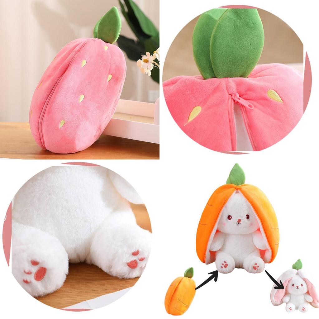 Entzückendes verwandelbares Frucht-Kaninchen-Plüschtier