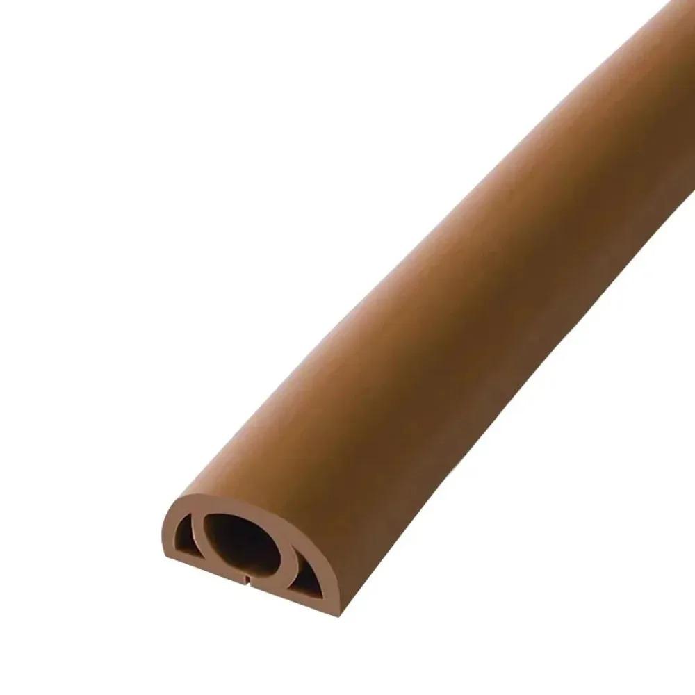 

1pc 118.11in Floor Cord Cover Extension Wiring Duct Protector Power Cable Protector Hider Covers Practical Wire Organizer 3m коричневый