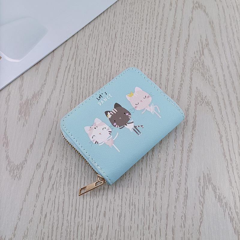 Women's Korean Style Cartoon Mini Wallet & Zipper Card Holder Coin Purse