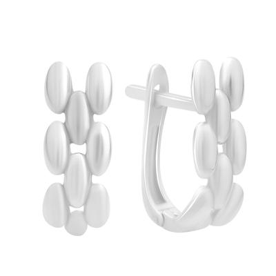 Silver Earrings Without Stones (2197096)